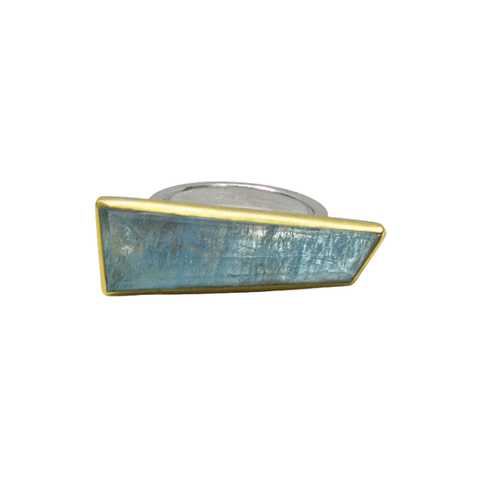 Aquamarine East/West Ring