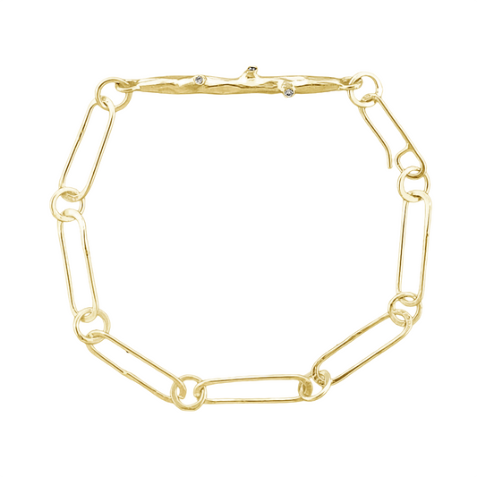 Twig Gold Diamond Bracelet