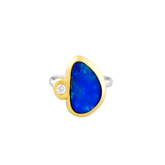 Black Opal Diamond Ring #2