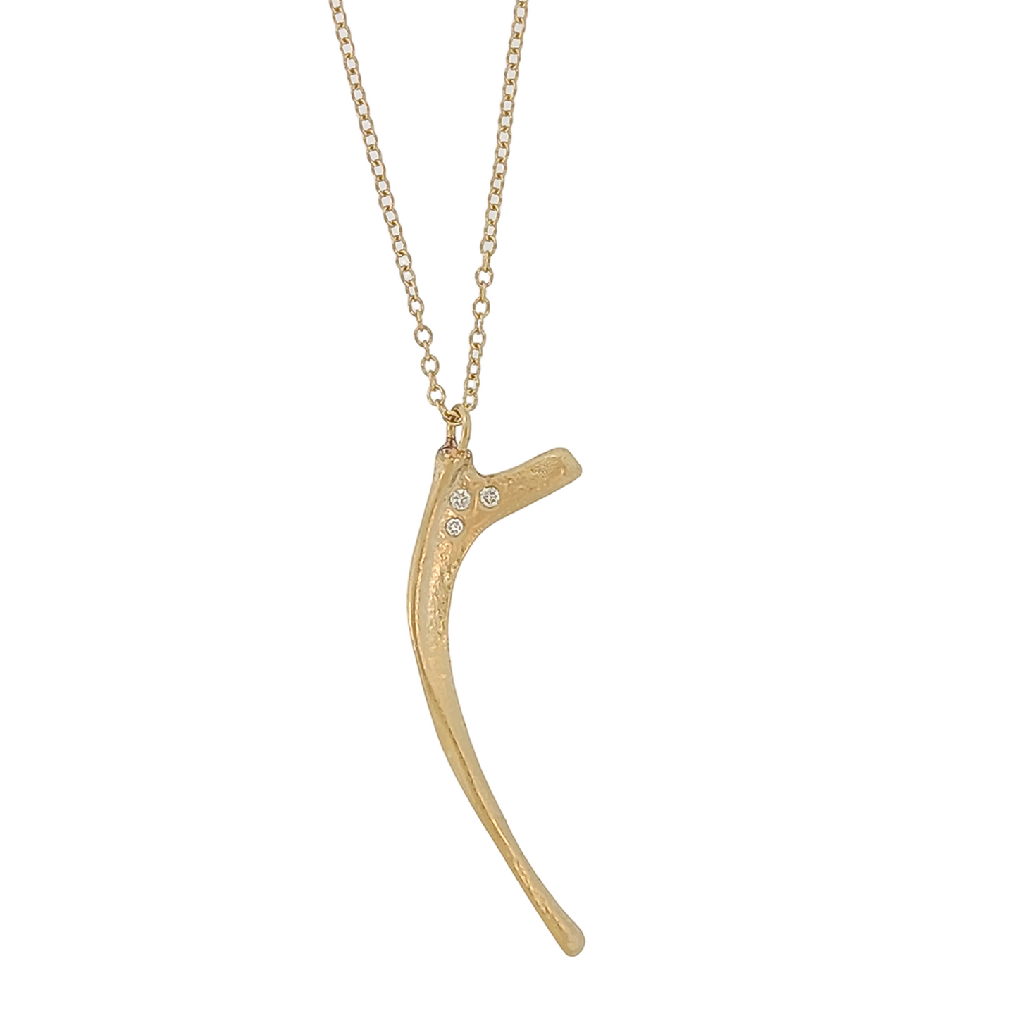 Os d'Oiseau Petite Gold Necklace