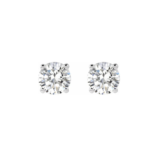 2 tcw Lab Grown Diamond Stud Earrings