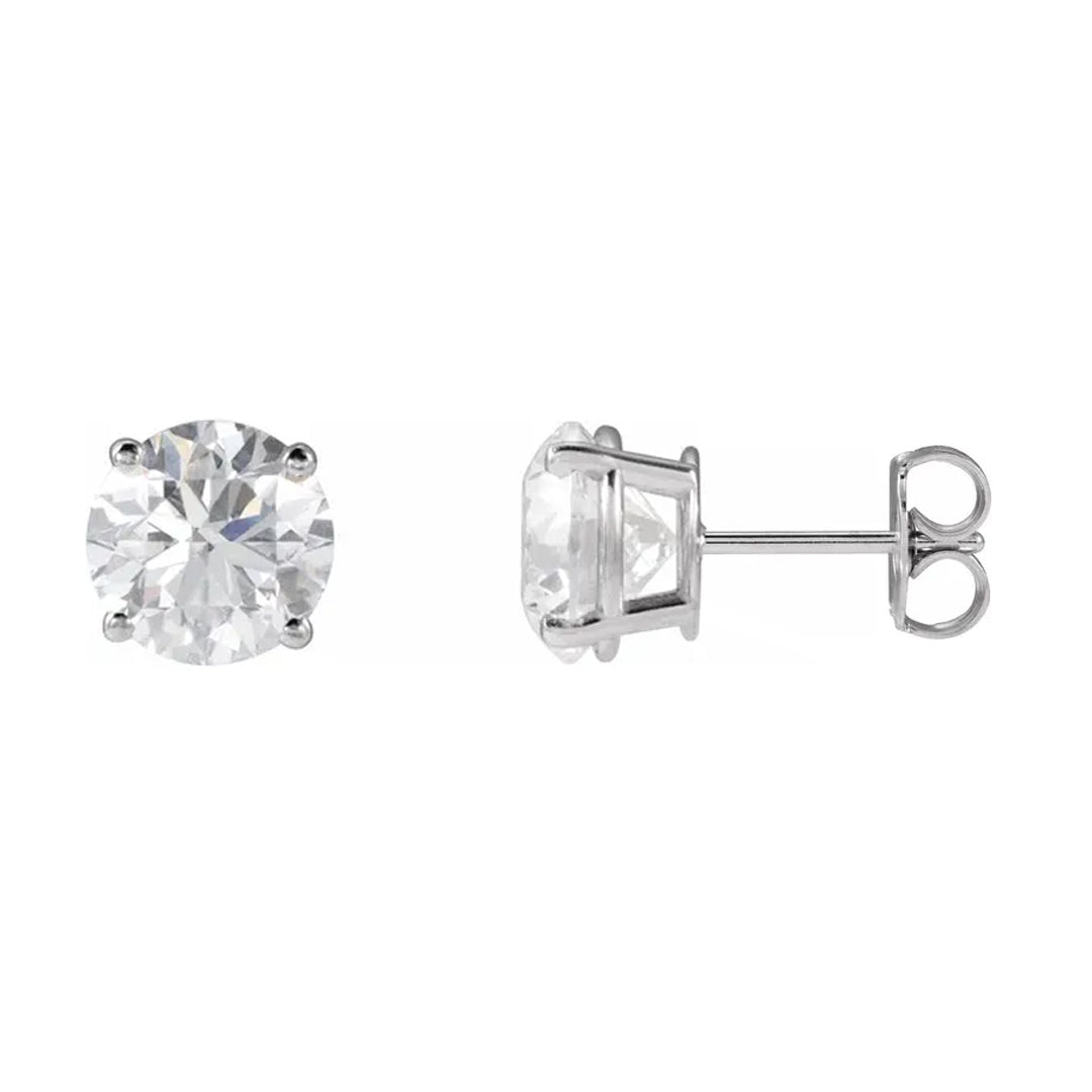 3 tcw Lab Grown Diamond Stud Earrings