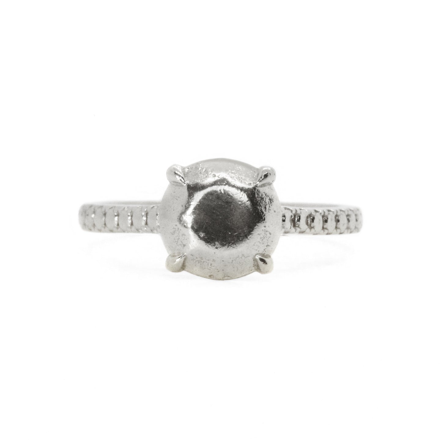 Salvaged Gold Solitaire Ring