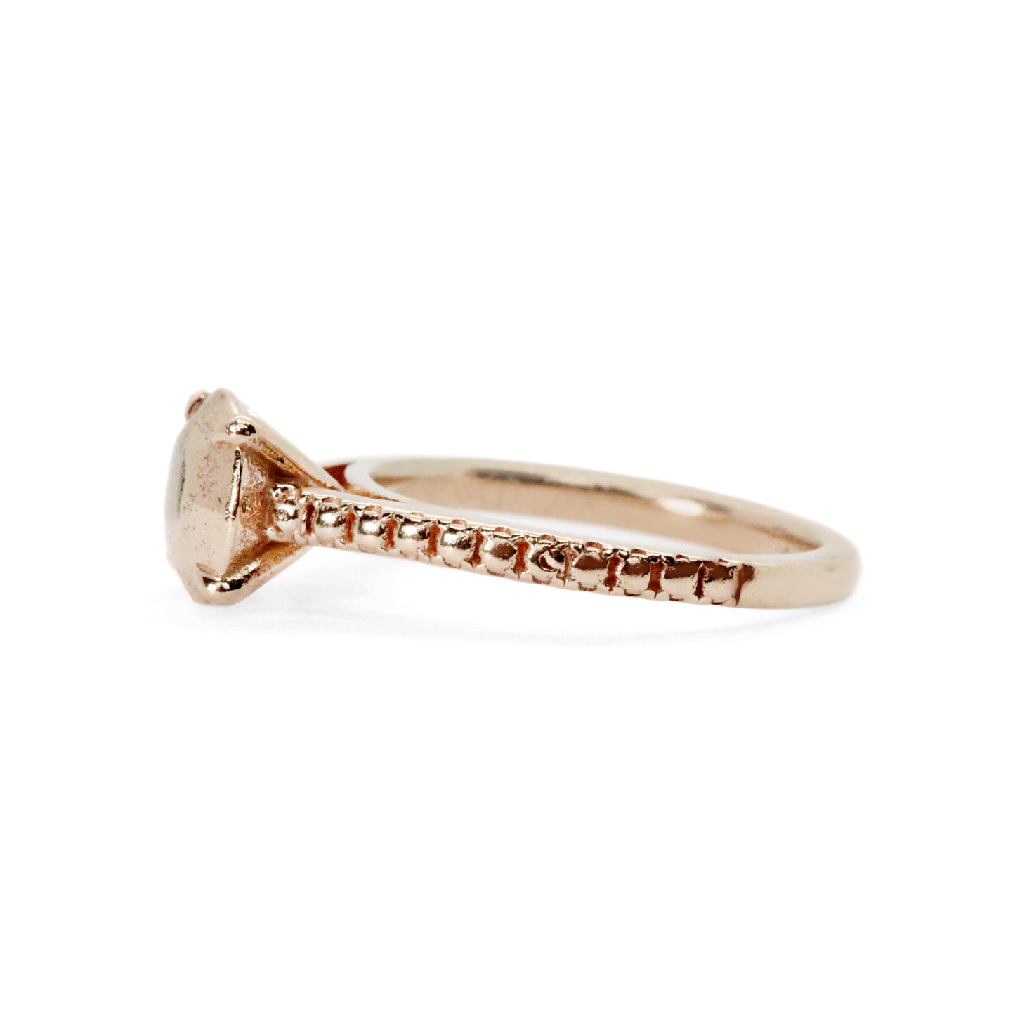 Salvaged Gold Solitaire Ring
