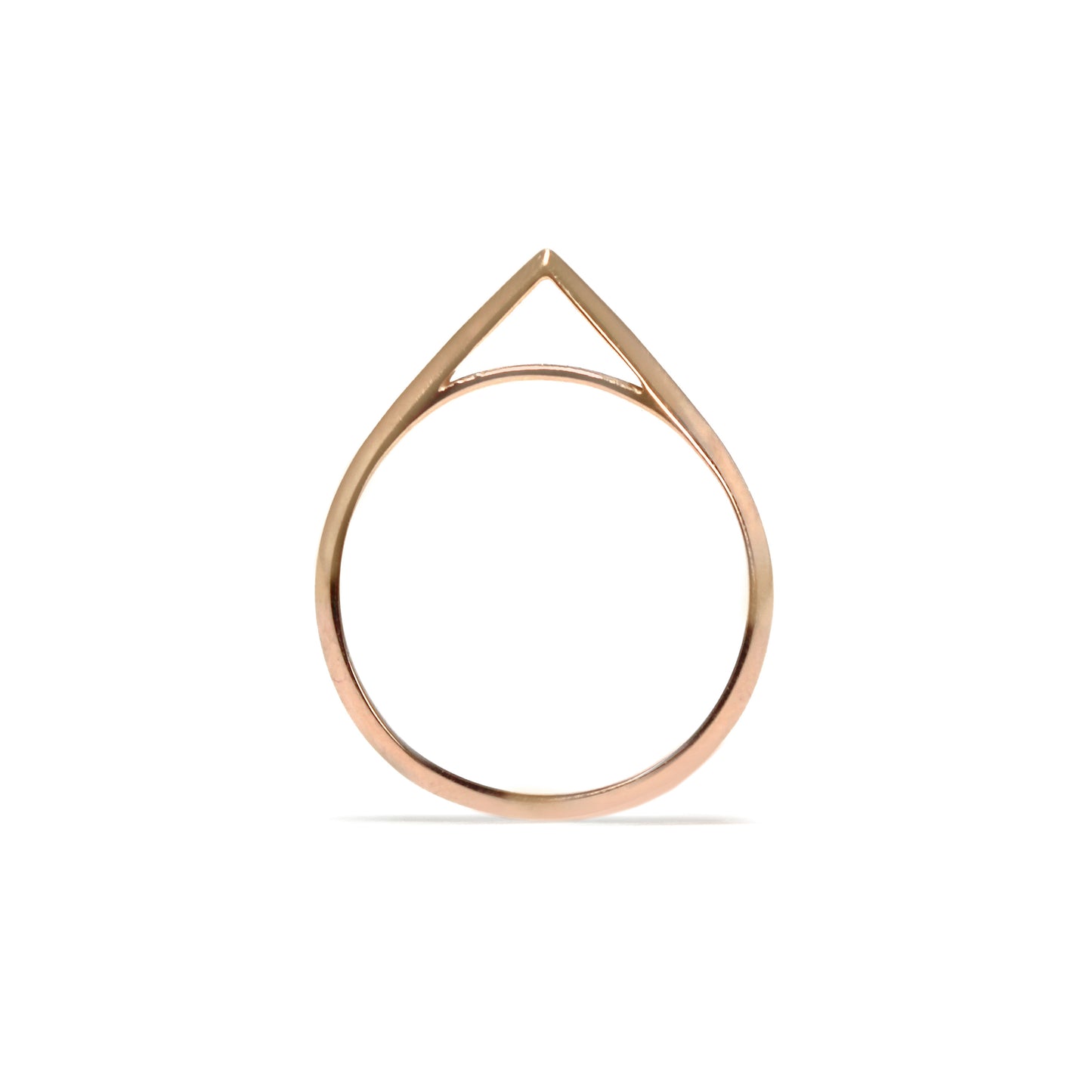 Apex Band - Slender Knife Edge in Gold