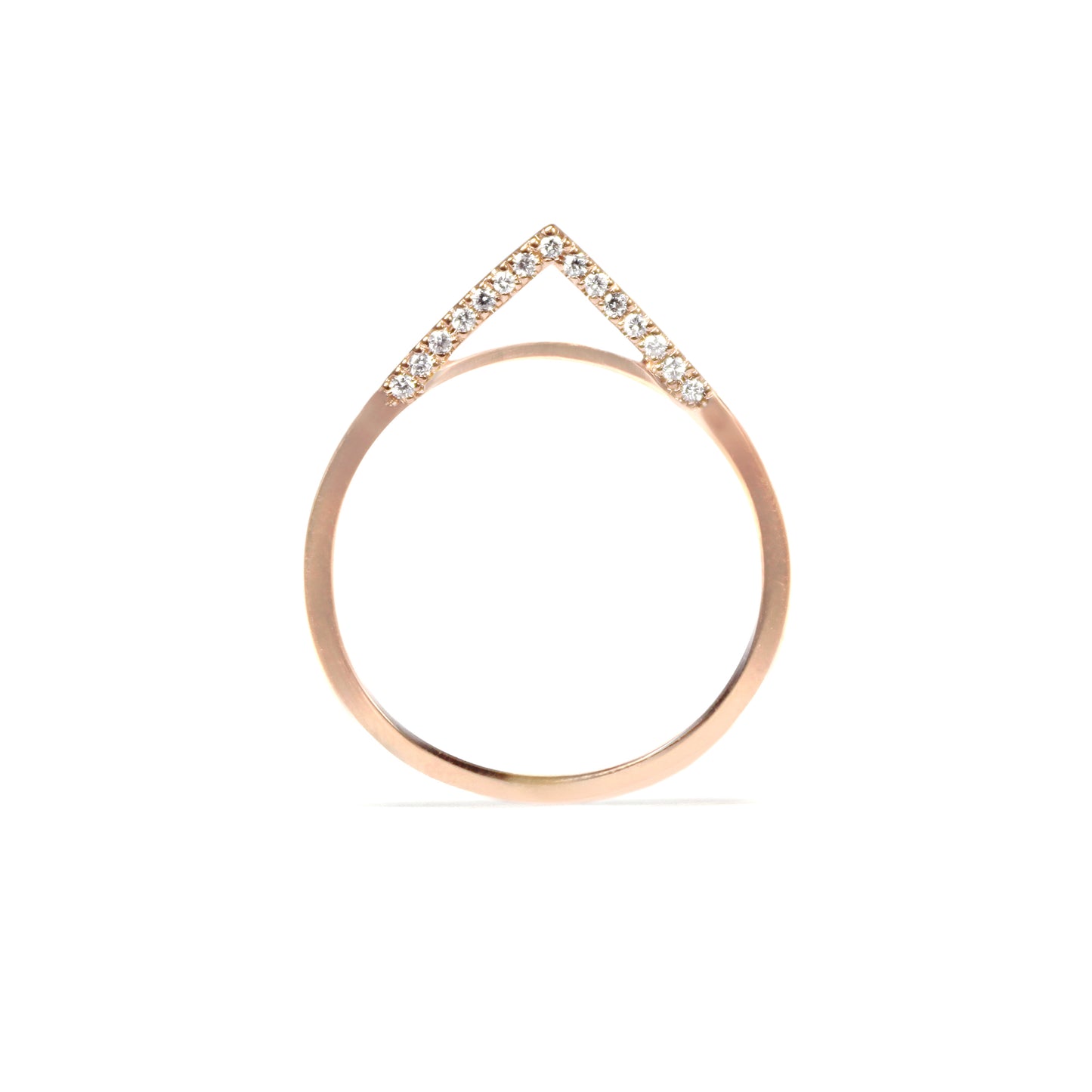 Apex Band With White Diamonds, Side