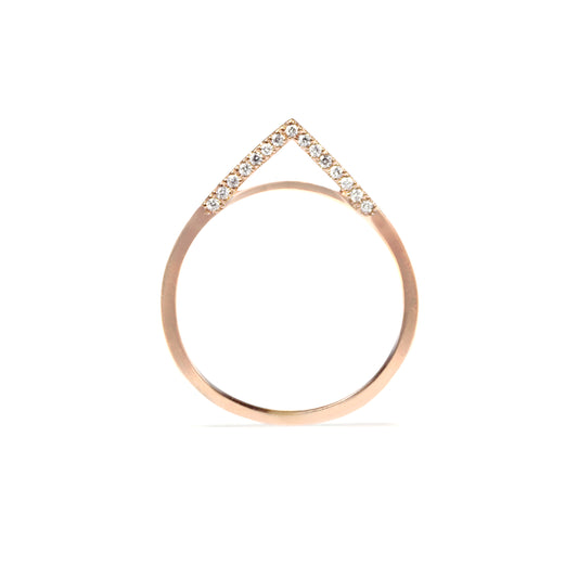 Apex Band With White Diamonds, Side