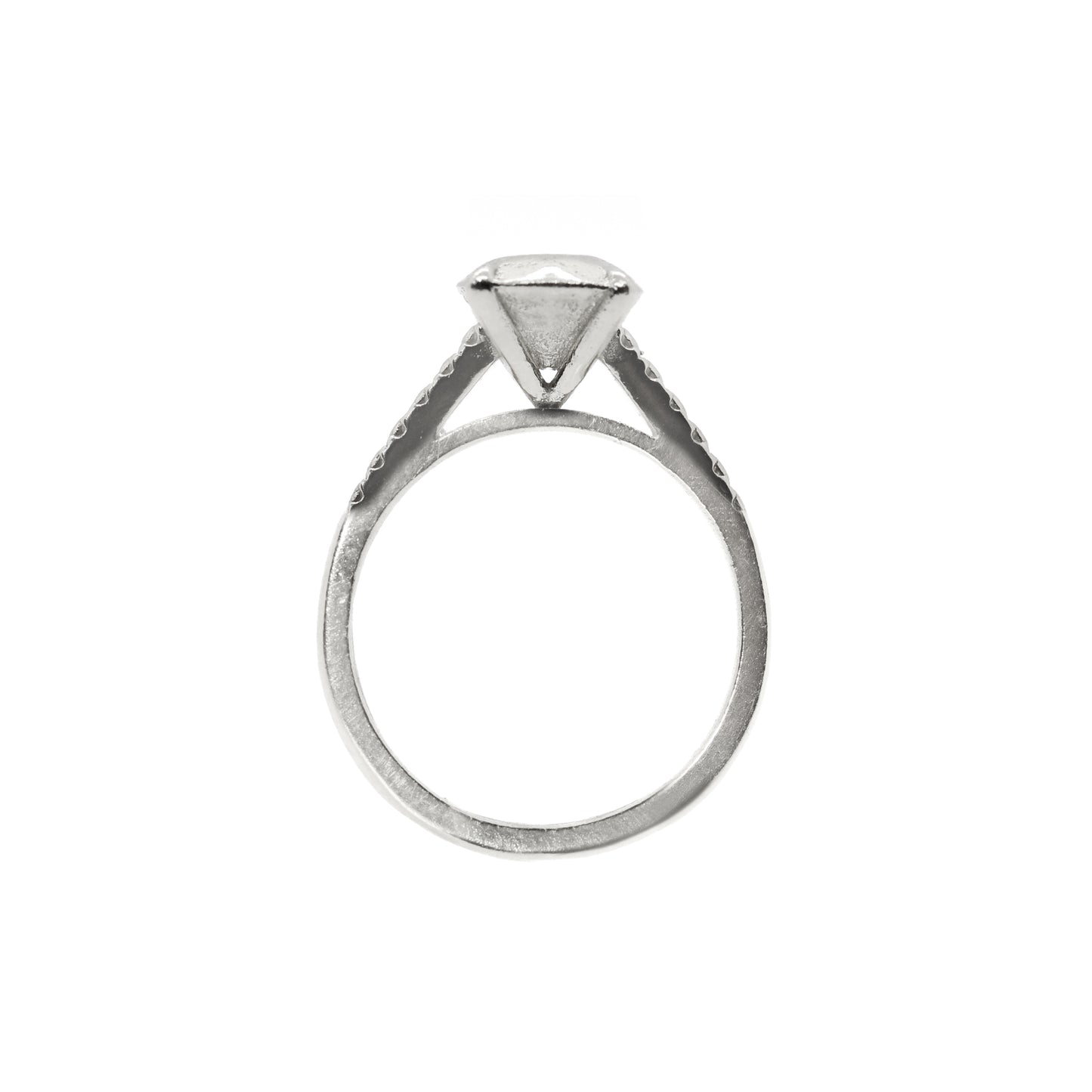 Salvaged Gold Solitaire Ring