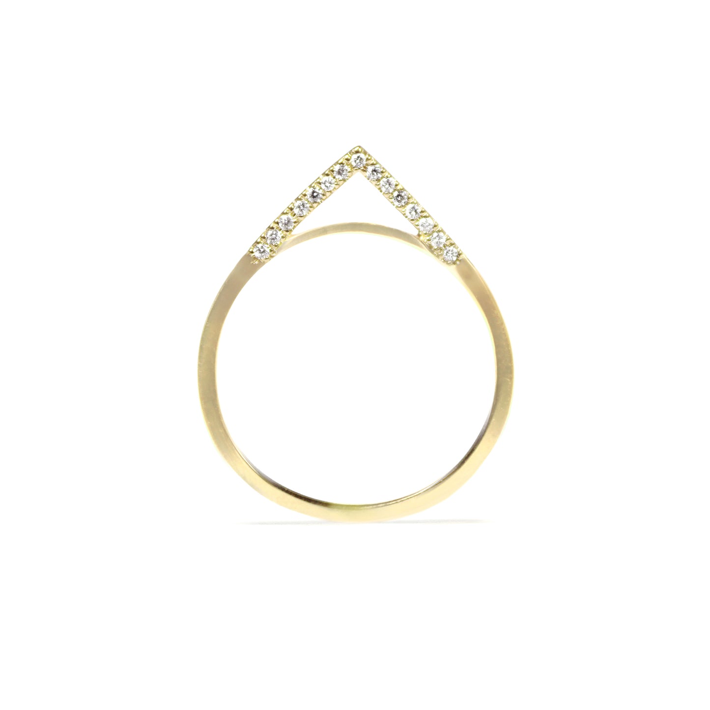 Apex Band With White Diamonds, Side