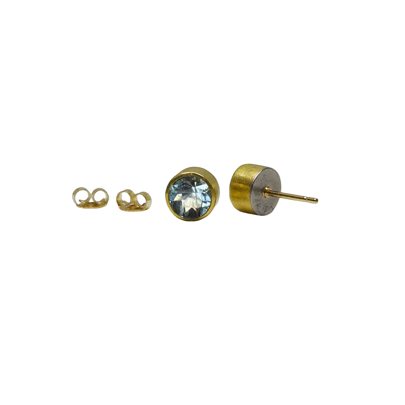 Blue Topaz Stud Earrings