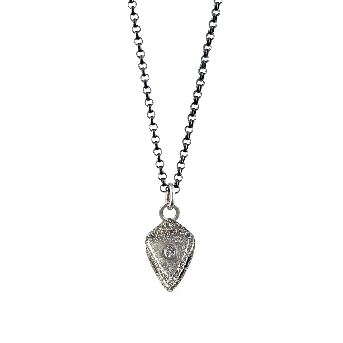 Atlantis Shield Pendant - Silver