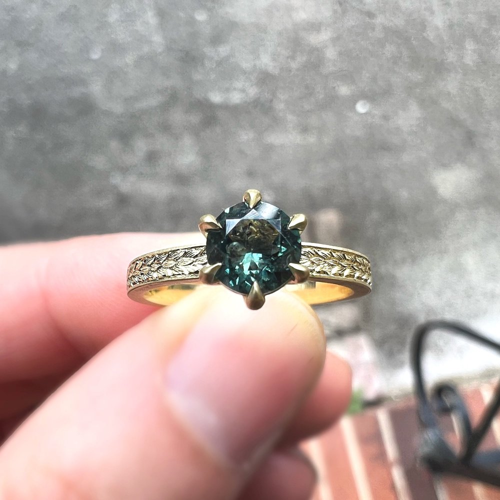 Montana Sapphire Petal Ring