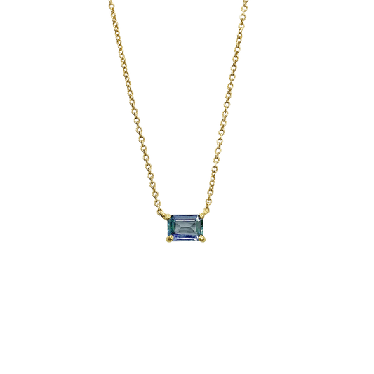 Tanzanite Prong Set Necklace