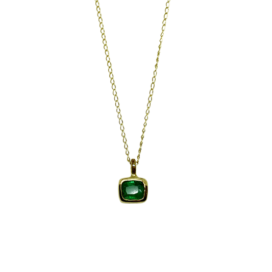 Emerald Pendant Necklace