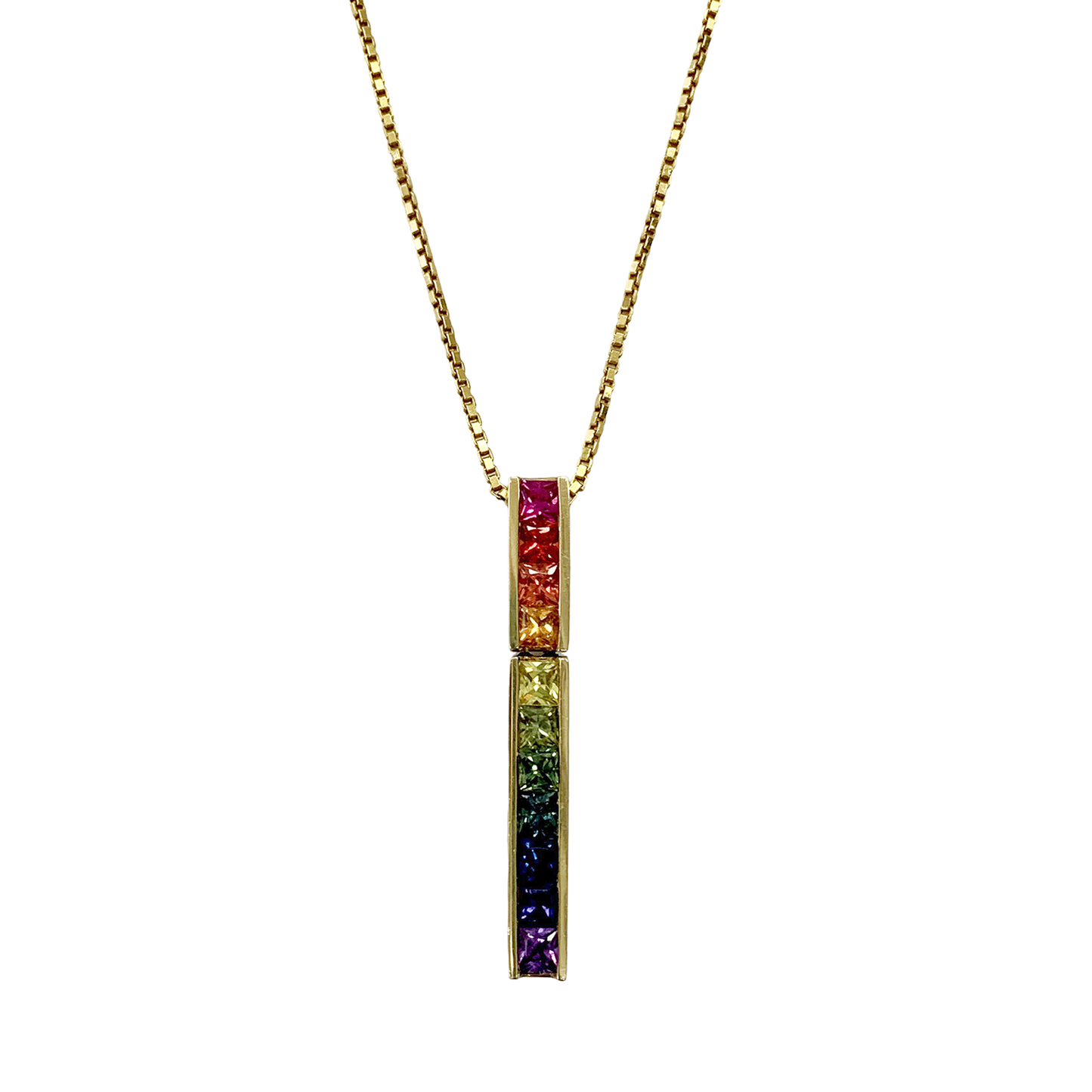 Rainbow Gemstone Pendant