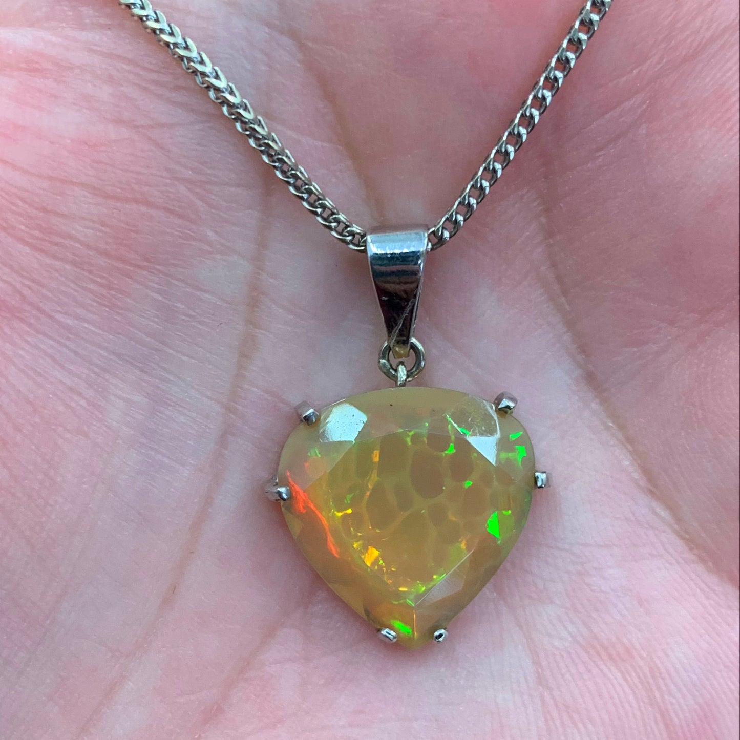 6 Prong Opal Pendant