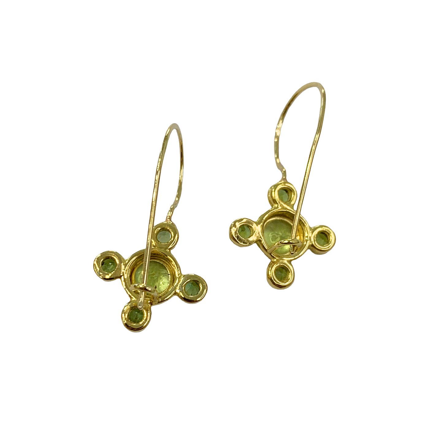 Peridot Quatrefoil Earrings