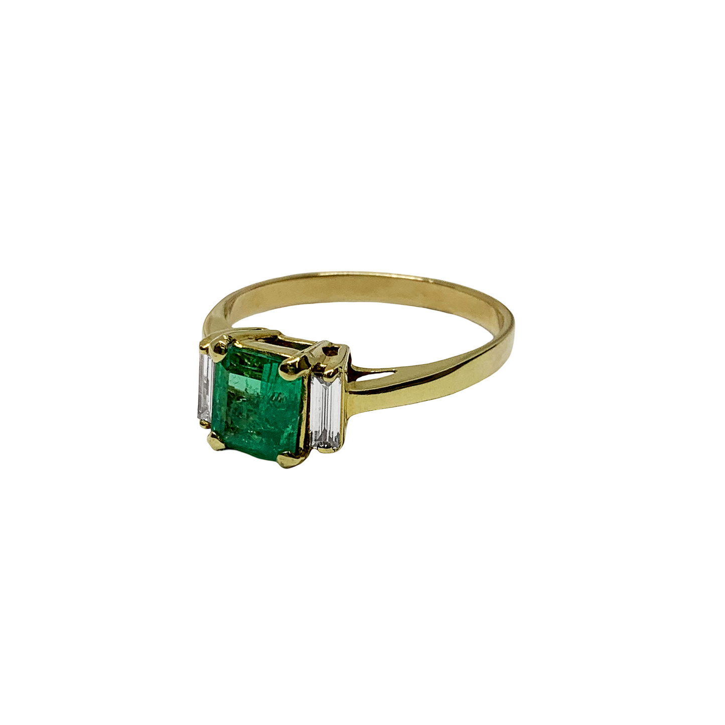 Emerald and Diamond Ring