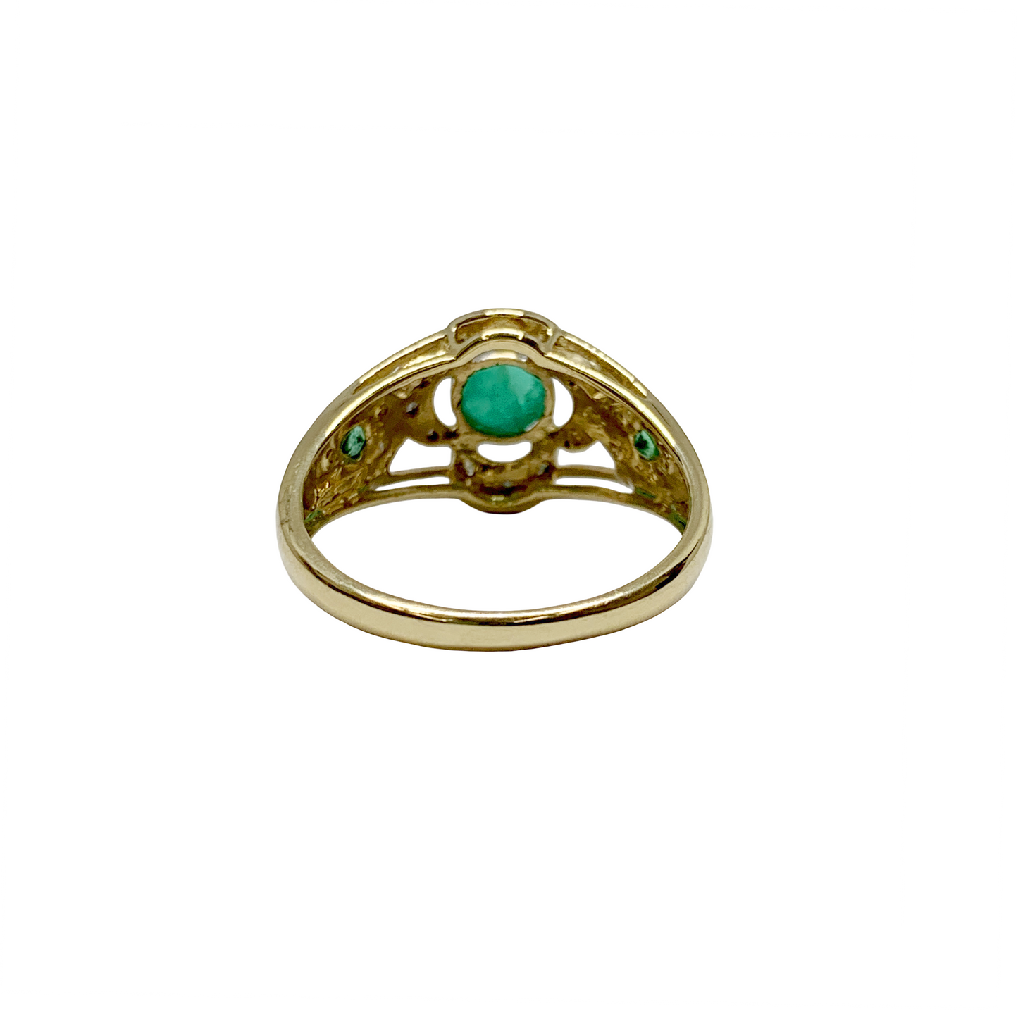 Emerald & Diamond Cocktail Ring