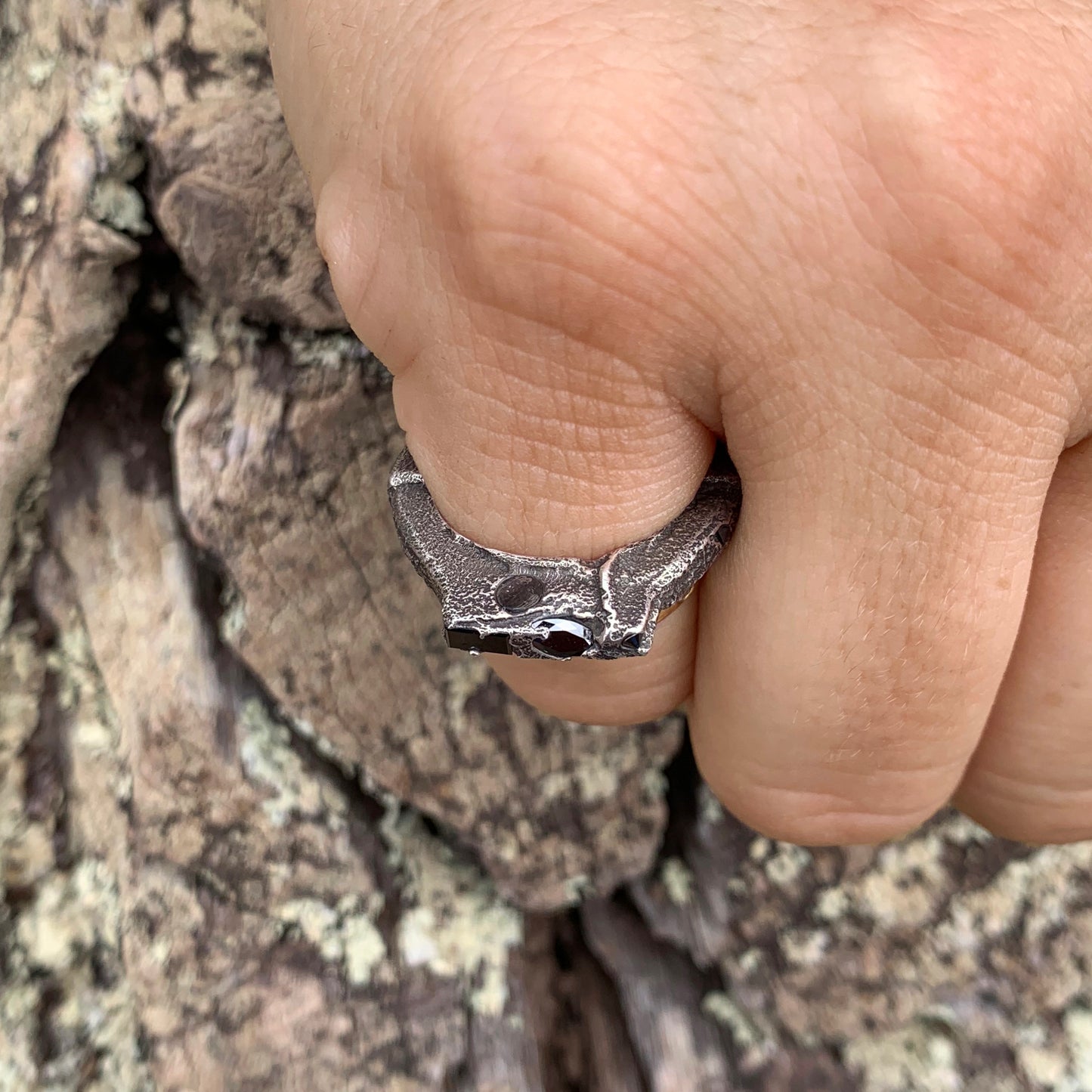 Cosmo Black Diamond Ring