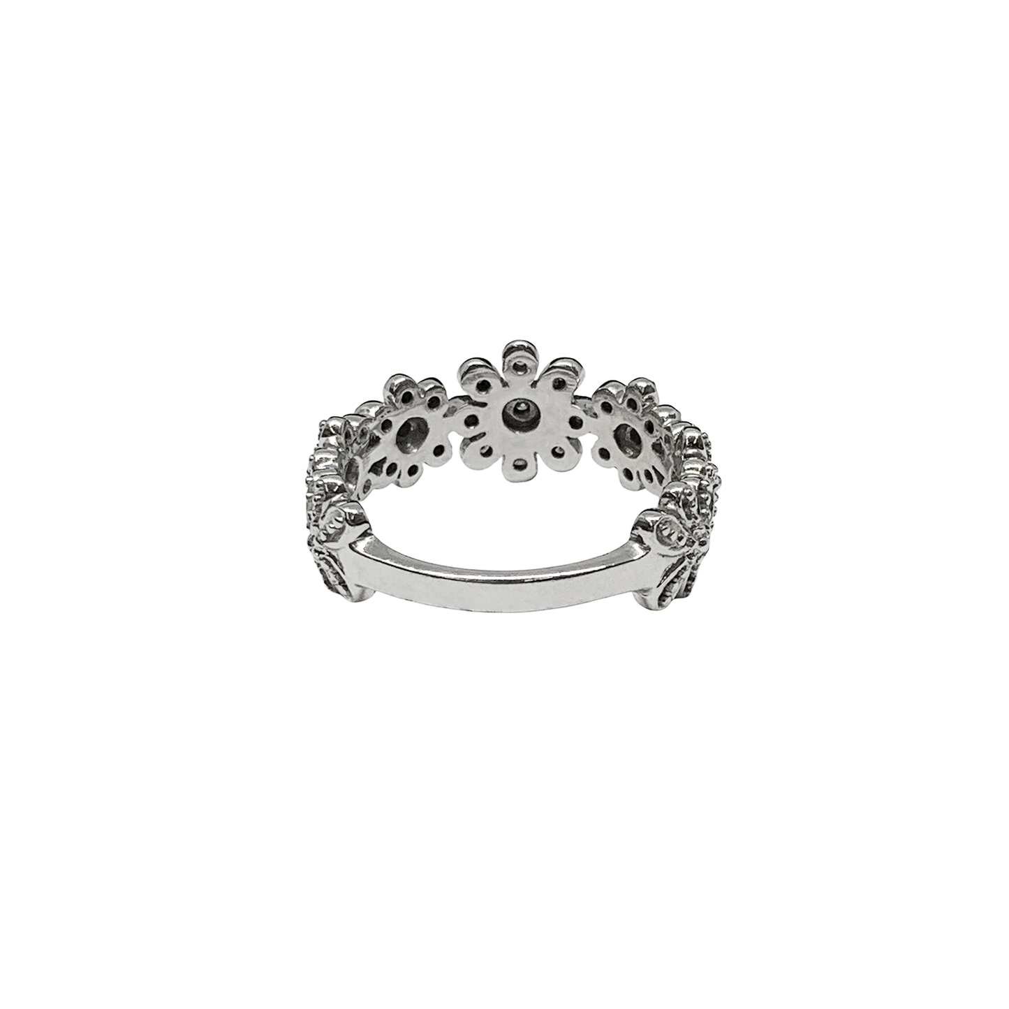 Diamond Flowers Ring