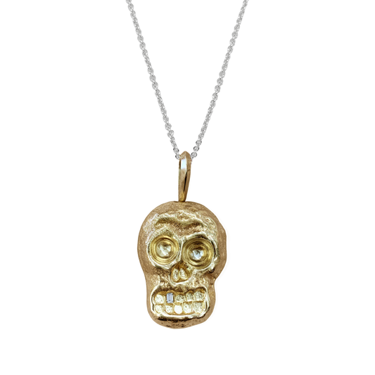 Salvaged Prince Skully Necklace