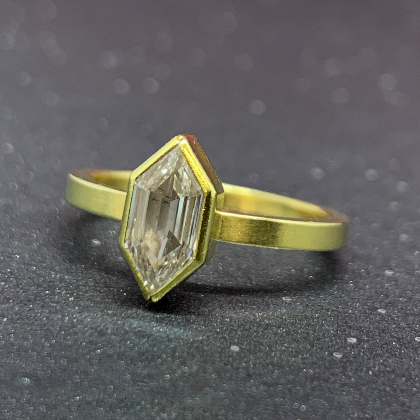 Diamond Hexagon Ring