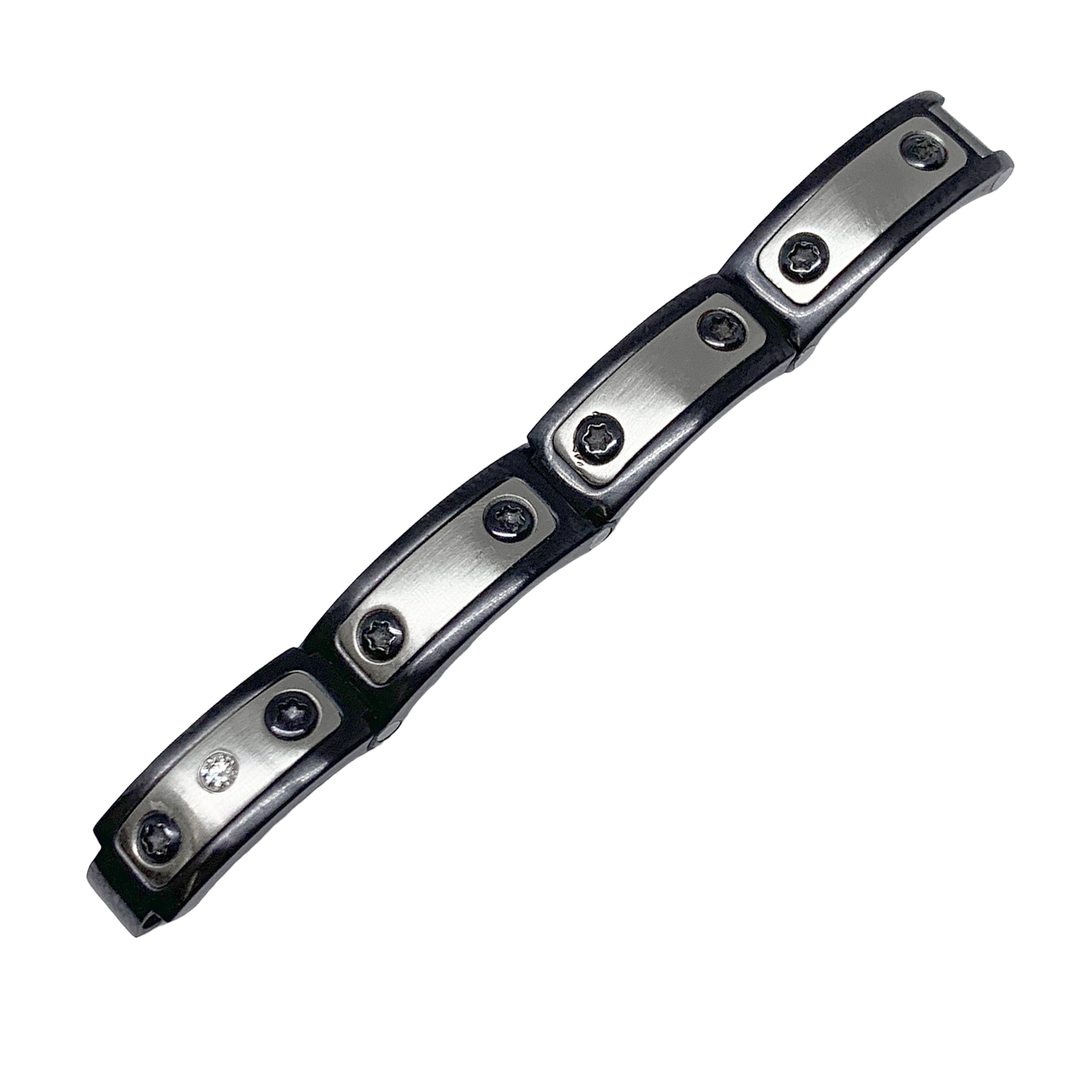Titanium Black PVD, Platinum & Diamond Band