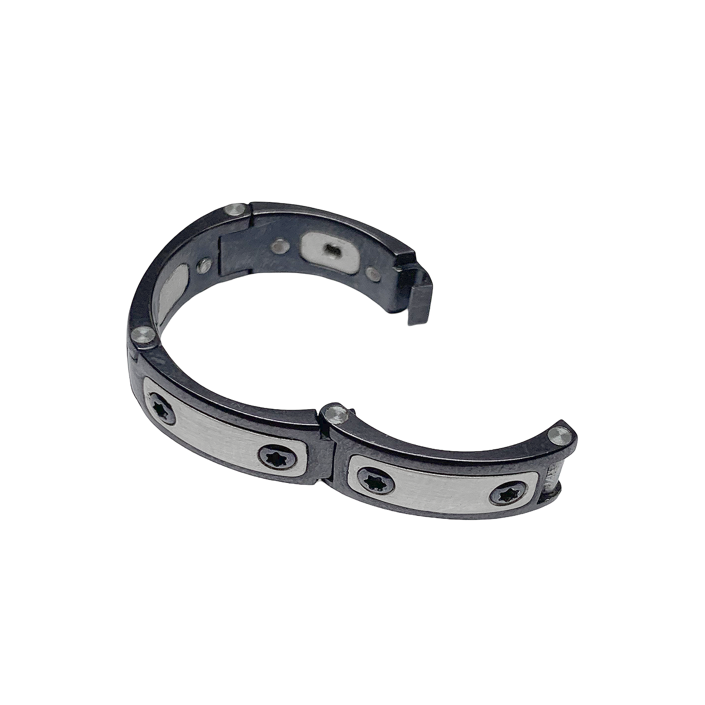 Titanium Black PVD, Platinum & Diamond Band