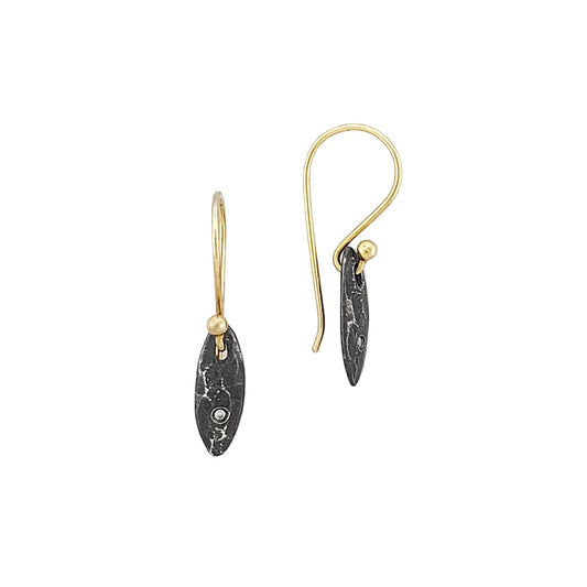 Amylum Star Gold Wire Hook Earrings