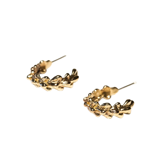 Willow Hoop Earrings - Bronze