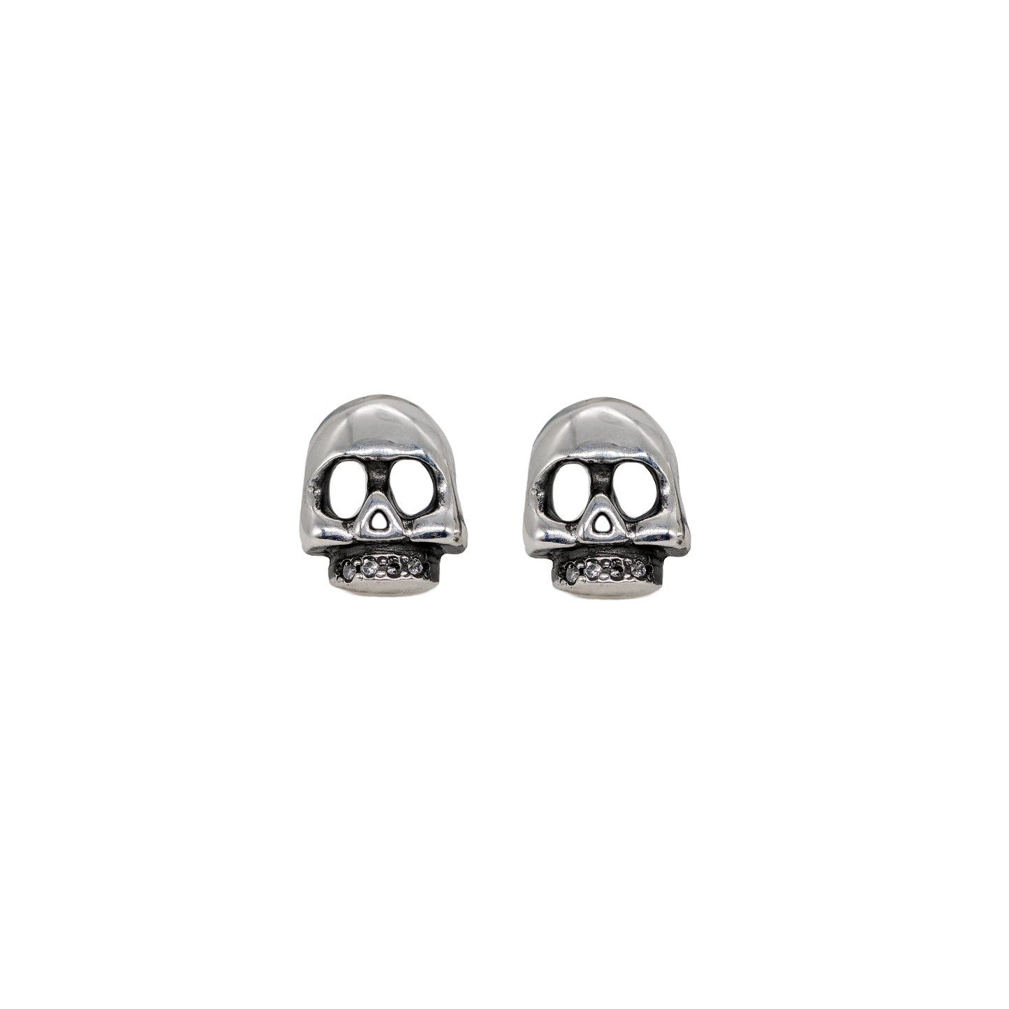 Mini Skull Studs - Silver