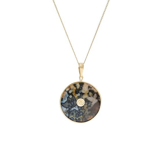 Ocean Jasper Sigil Medallion Pendant