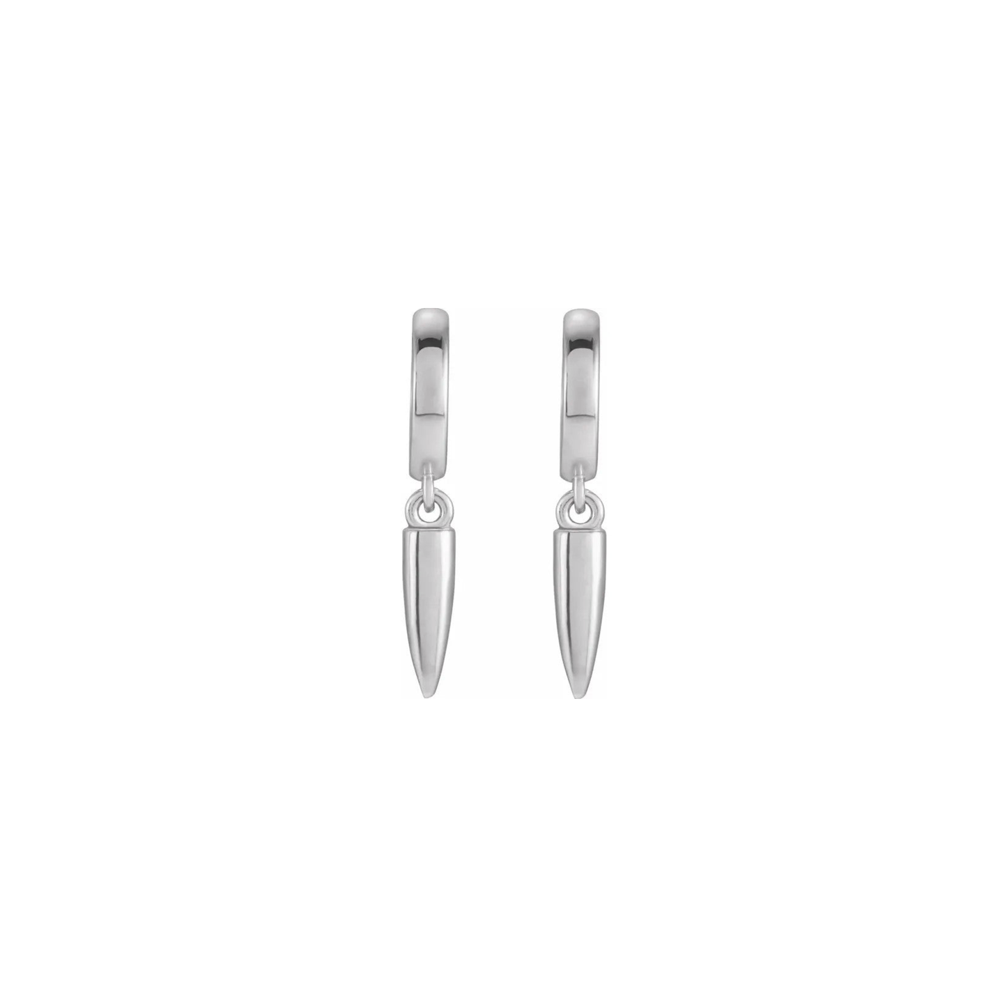 Huggie Spike Hoop Earrings