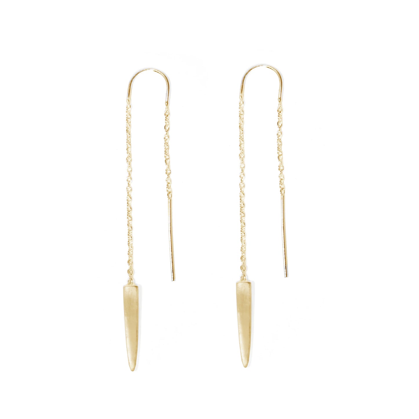 Talon Threader Earrings in Gold