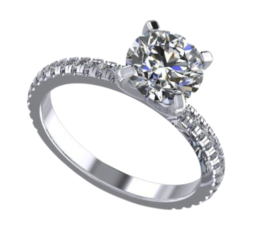 Pavé Solitaire
