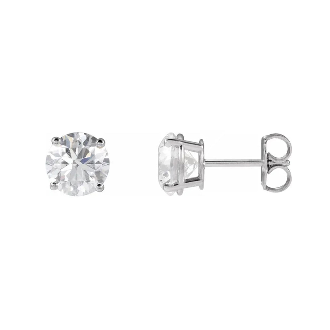 2 tcw Lab Grown Diamond Stud Earrings