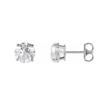 2 tcw Lab Grown Diamond Stud Earrings