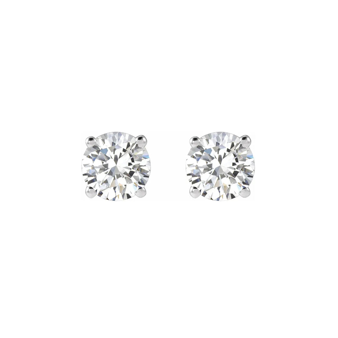 2 tcw Lab Grown Diamond Stud Earrings