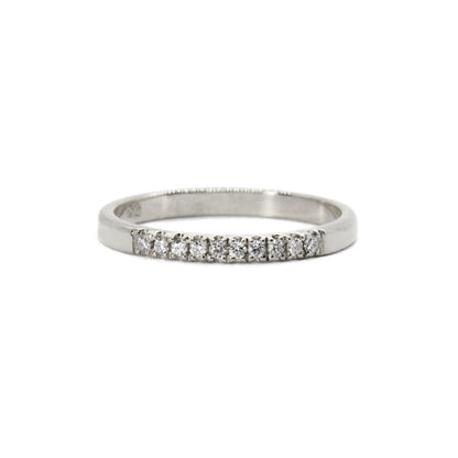 Horizon Band With 10 Diamonds