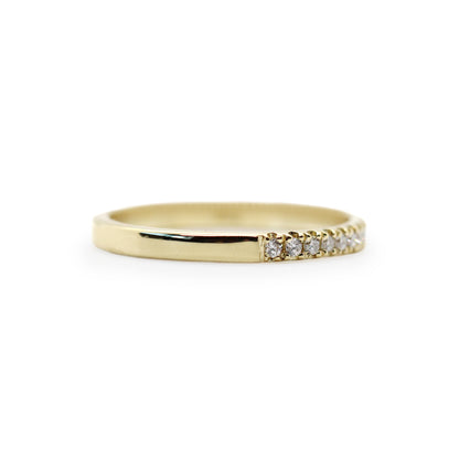 Horizon Band With 10 Diamonds