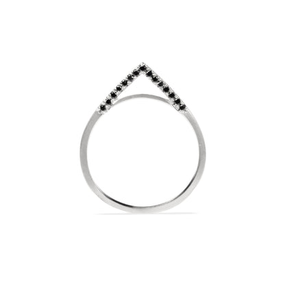 Apex Band With Black Diamonds, Side