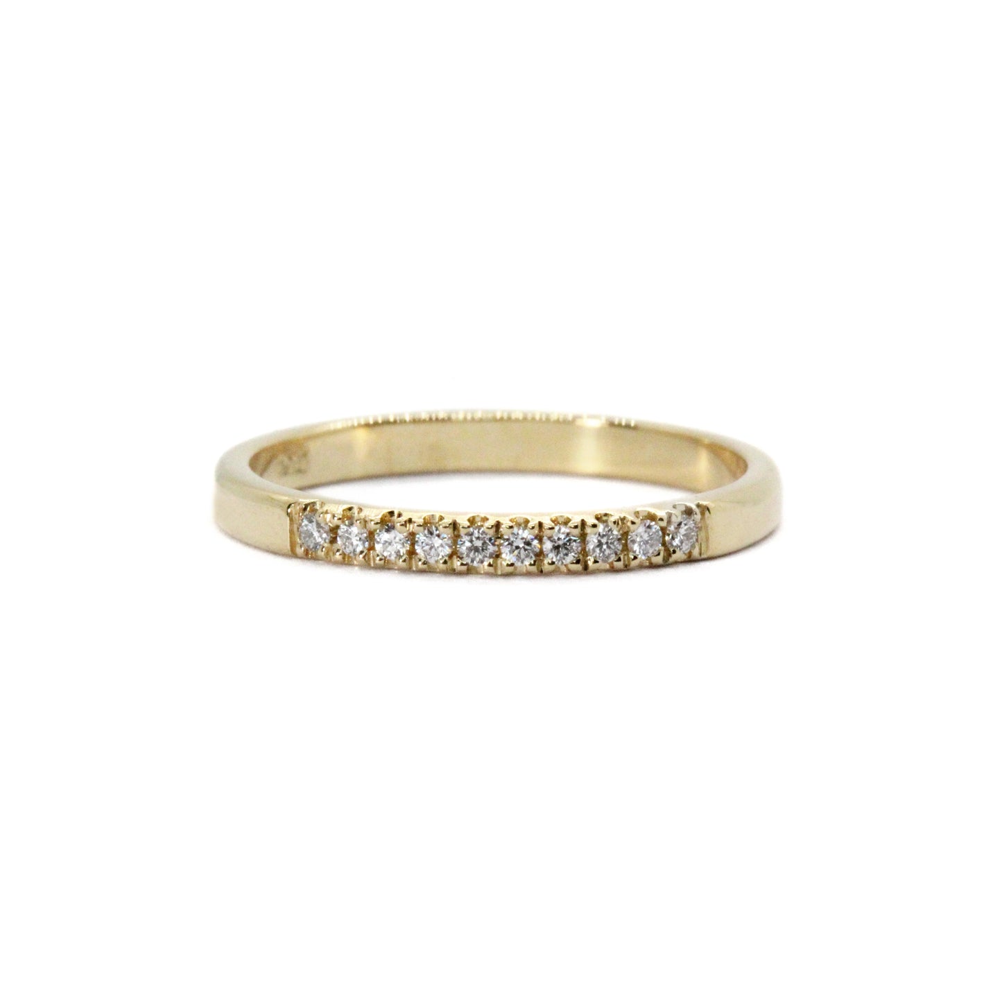 Horizon Band With 10 Diamonds