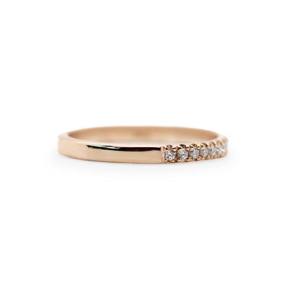 Horizon Band With 10 Diamonds