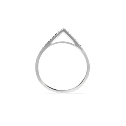 Apex Band - Silver With Black Diamonds, Top
