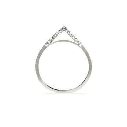 Apex Band With White Diamonds, Side