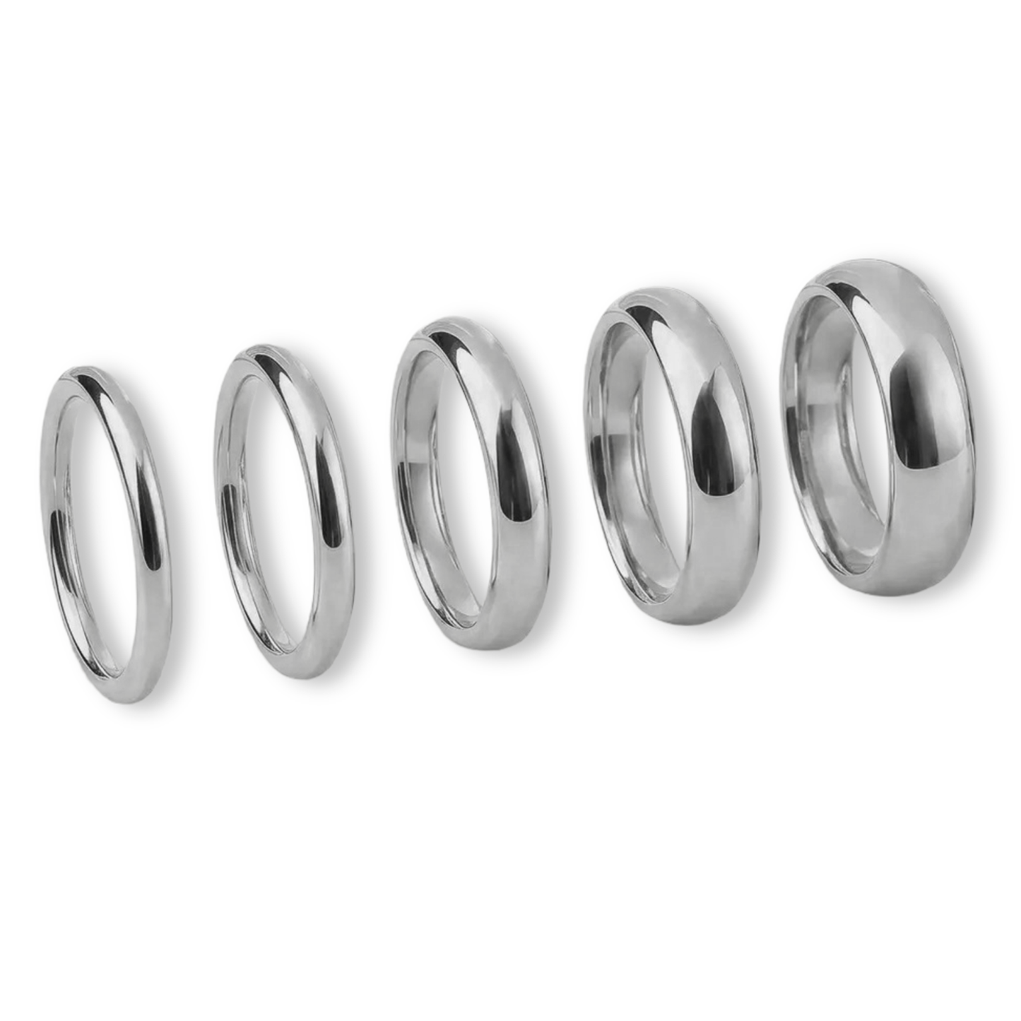 Aerol, 1.5mm to 6mm, Platinum Bands