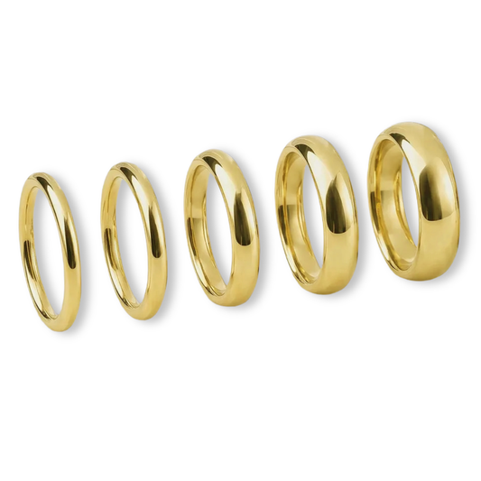 Aerol, 1.5mm to 6mm, Gold Bands