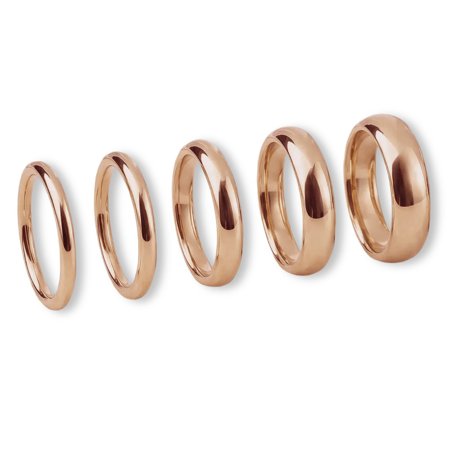Aerol, 1.5mm to 6mm, Gold Bands