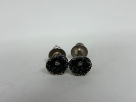Diamond Shell Oxidized Studs NICK 0001